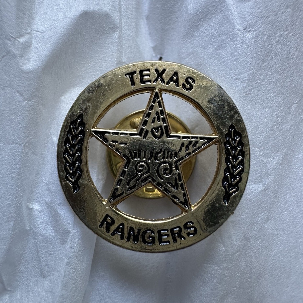 VTG Texas Ranger Lapel Pin Law Enforcement Badge Hat Lapel Pin Police Big Star